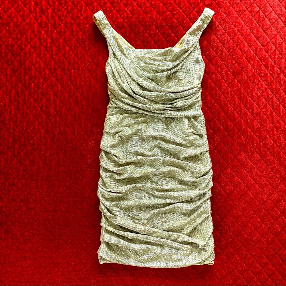 Express Gold Shimmer Cocktail dress size 8